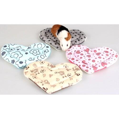 Pet Blanket Mat Washable Hamster Rabbit Cat Kitten House Pad Warm Cage Nest Bed Guinea Pig Love Pad Small Animal Pet Accessories