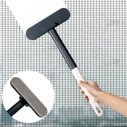 PP Hand Held Window Cleaning Brush Adjustable Long Handle Wall Mounted Brushes Bathroom Kitchen Cleaning Tool