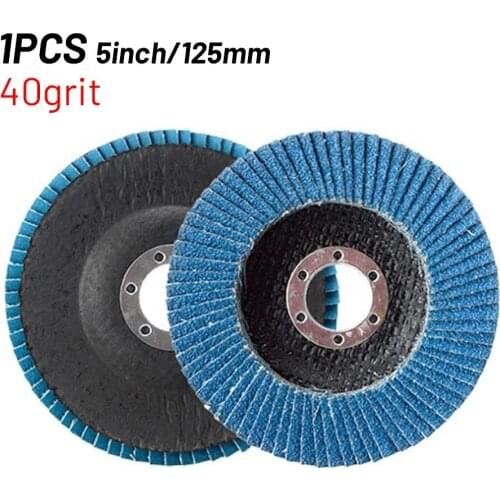 5\\\'\\\' 125mm Professional Metal Sanding Flap Discs Angle Grinder Wheels Blade 40/ 60/80/120grit For Stainless Steel