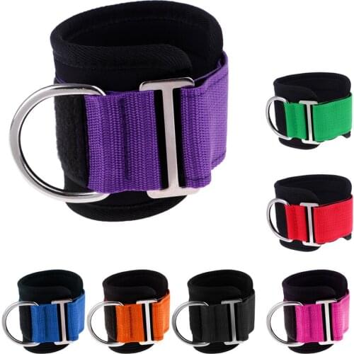 Professional Ankle Anchor Strap Ankle Wrist Wrap for Weight Lifting Yoga Pilates Exercise Stretch Fitness Gym Cable Attachment