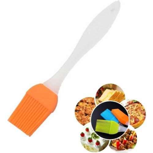 Barbecue Brushes Silicone Basting Pastry Butter Oil Brush For Grilling Cake Pastry Turkey Desserts Baking Utensil Random Color
