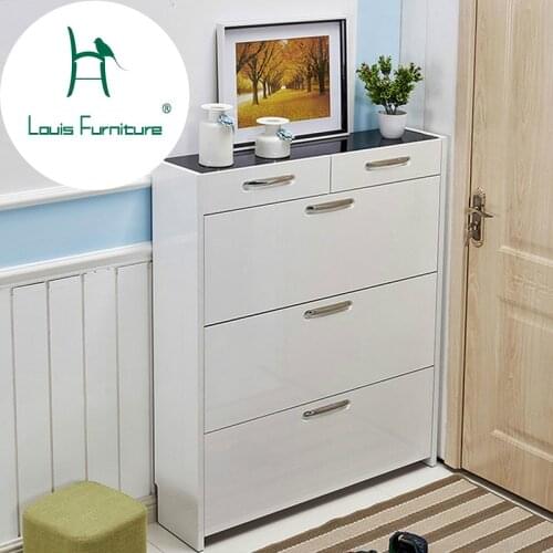 Louis Fashion 17cm Hall Cabinet with Large Capacity and Easy to Assemble the Living Room Shoe Cabinet