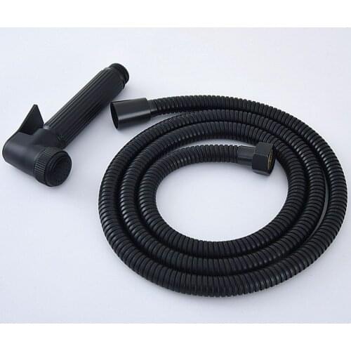 1.5m Black Oil Rubbed Brass Flexible Bathroom Hand Held Shower Hose and Bidet Hand-held Sprayer Toilet Spray Shower Head mhh068