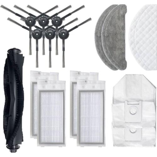 Mop Cloth Hepa Filter Side Brush Accessories For Xiaomi Roidmi EVE Plus Vacuum Cleaner Main Brush Dust Bag Parts Replacement