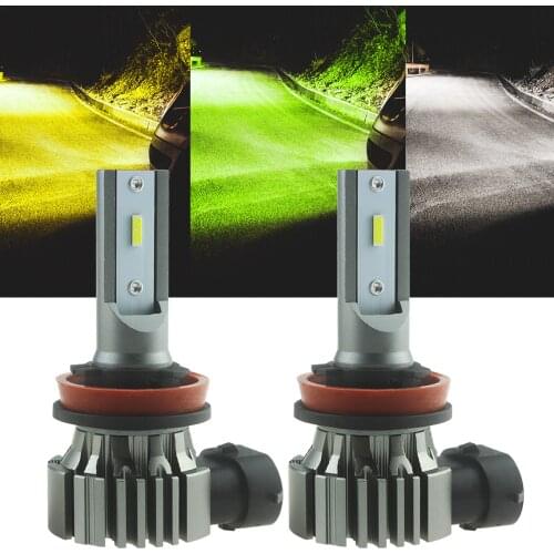 TRUNI H11 H8 H16 LED Fog Light Bulbs, 3000K Golden/Lime Yellow/White 9006 880 881 H3 H9 H10