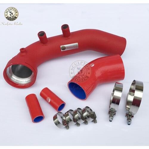 Intake Turbo Charge Pipe Kit For N54 E82 E87 E88 E90 E92 E93 135i 335i 335xi 335is 335i xdrive air charge pipe 535xi 535i RED