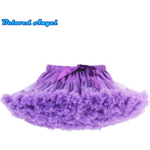 2019 Girls tutu Skirts Baby Ballerina Skirt Childrens Chiffon Fluffy Pettiskirts Kids Christmas Casual Candy Color Party Skirt