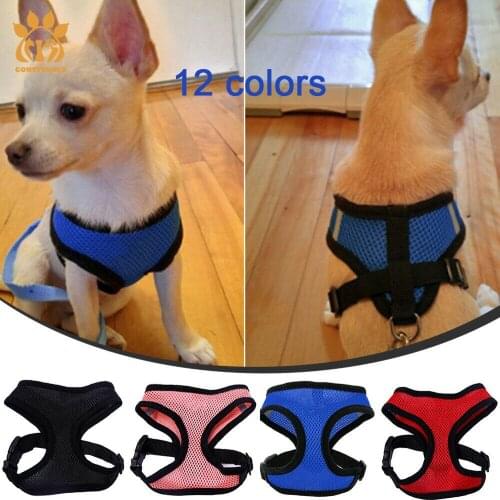 Dog Harness Vest Training for Chihuahua Puppy Soft Mesh Pet Harness for Dogs Cats Petshop Puppy Collar Cat Pet Dog Chest Strap