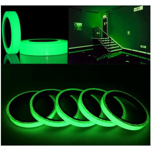 1*Decor Glow In The Dark Luminous Self-adhesive Safety Sticker Tape Car Sticker