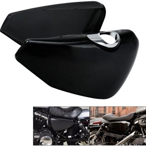 1 Pair Left Right Side Battery Cover Fit for Sportster XL883 XL 1200 2014-2021
