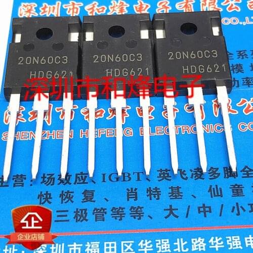 10PCS 20N60C3 SPW20N60C3 TO-247