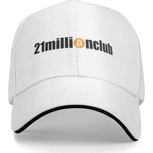 21 Million Club BITCOIN Classic Promo Mens and Womens cap Print Anime fishing sun Graphic Cool cap