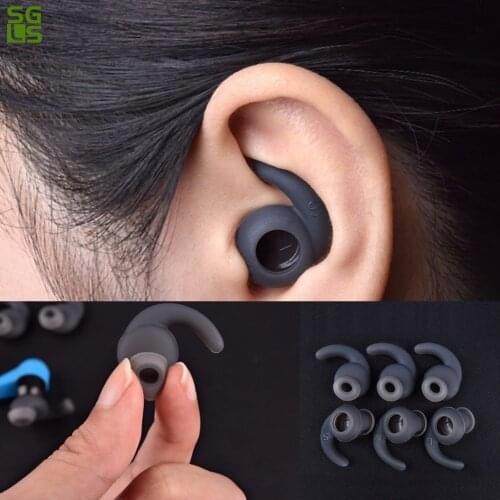 3 Pairs Silicone Earbuds Cover Soft Ear Hook For JBL T280BT Sports Bluetooth Headset S M L