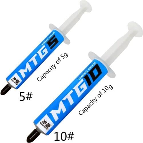 SNOWMAN 5 / 10g Syringe MTG5 / MTG10 Thermal Grease Paste 14.3W /m-K for amd CPU Heatsink Fan Cooling VGA Compound