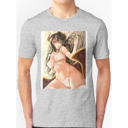 Albedo-Goddess Of Death T Shirt Print For Men Cotton New Cool Tee Danmachi Hestia Sexy Goddess Hentai Womens Pretty Awesome