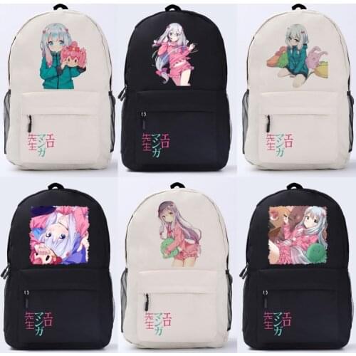 Anime Eromanga Sensei Backpack Cartoon Izumi Sagiri Ero manga Sensei cosplay Bags Oxford Student School Bag Unisex
