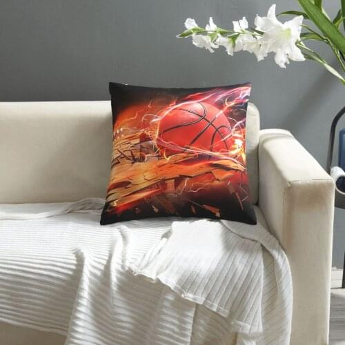 Basketball pattern print Cushion Cover Decorative Pillowcase Chair Seat Square Car Pillow Cover Home Living Textil