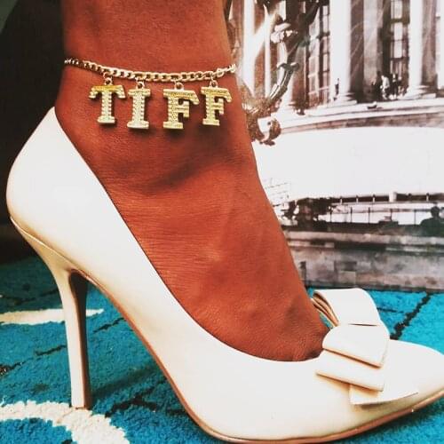 Custom Personalized Initial Letter Anklets For Women Stainless Steel Figaro Chain Name Anklet Digital Bracelet Boho Jewelry Gift