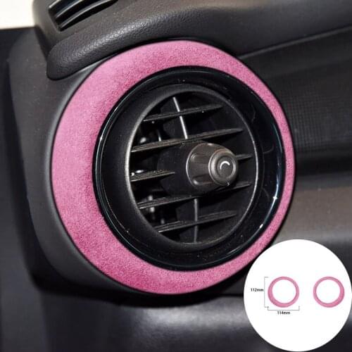 For BMW MINI F55 F56 2014-2020 Alcantara Suede Wrapping Car Instrument Air Outlet Panel Vent Trim Stickers Cove Internal Styling