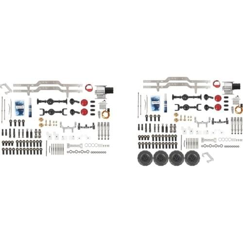 For WPL C14 C24 C24-1 C54 CB05 LC80 Metal 4X4 RC Body Chassis Frame Kit 1/16 RC Car Upgrade Parts DIY Accessories