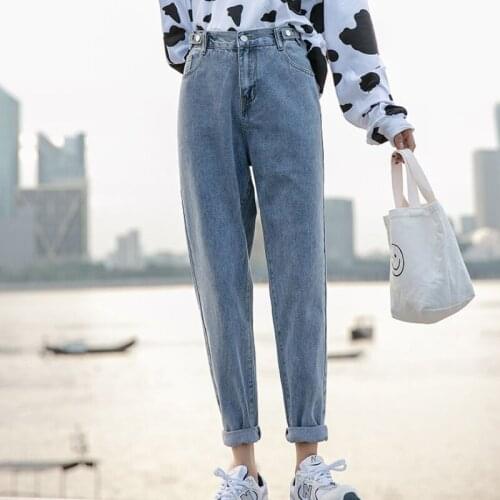 JMPRS High Waist Women Jeans Summer Fashion Button Casual Denim Pants Loose Korean Grey Stretch Cotton Ladies Streetwear Jean