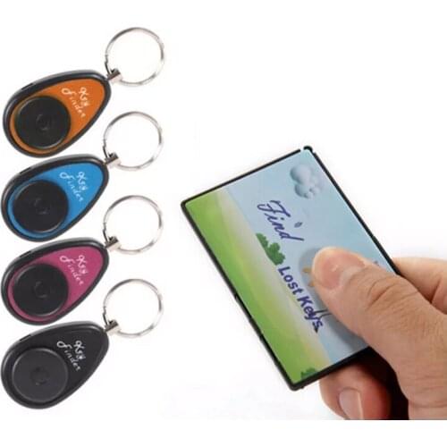 F840 name card shape can control 4 receivers,Long working range remote,Electronic Key finder and lost finder alarm tracker