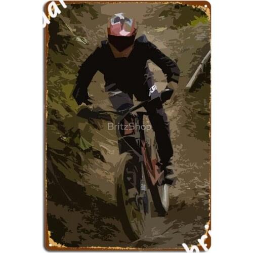 My Therapy Mountain Bike Metal Sign Wall Decor Bar Cave Retro Pub Tin Sign Poster