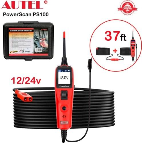 Autel PowerScan PS100 Automotive Circuit Tester Power Circuit Probe Kit Electrical System Diagnostic Tool 12&24v