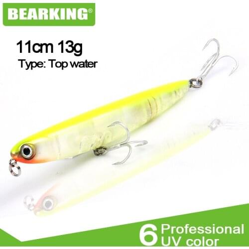 Bearking brand 1PC quality Pencil Fishing Lure Laser Hard Artificial Bait 3D Eyes 11cm 13g Fishing Wobblers Crankbait Minnows