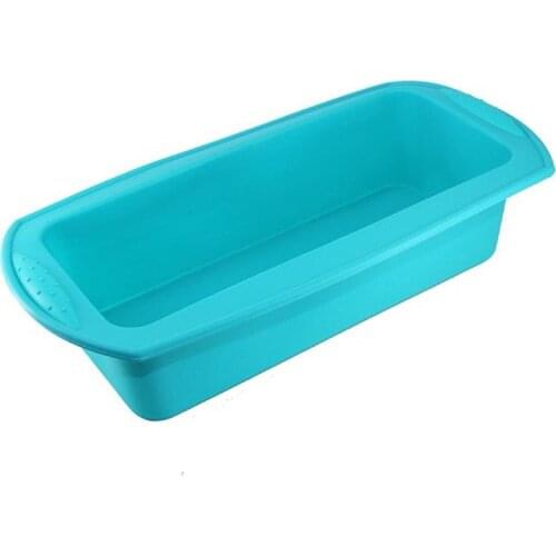 Silicone Mold Rectangle Pan Bakeware Moulds Bread Toast Candy Mold Form Bakeware Baking Dishes Pastry Loaf Pans Cake Tools