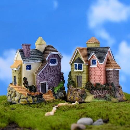 Fairy Garden Home Houses Decoration Mini Craft Micro Landscaping Russian Style Villa Fairy Tale Micro World Accessories