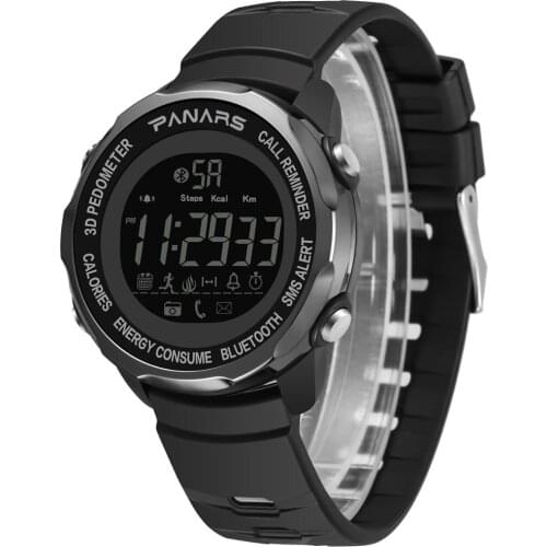 RGTOPONE Mens Smart Watch 3D Pedometer Wrist Watch Mens Diving Water Resistant Watches Alarm Electronic Clock Sport Swimming