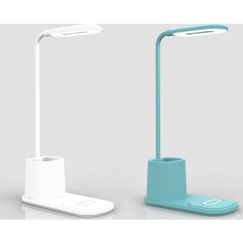 LED Table Lamp Wireless Charging Touch Switch Multi-Function Eye-protect For Children Kids Reading Study Bedroom Living Room