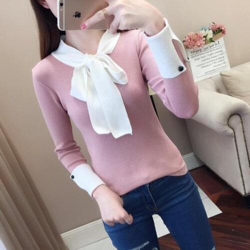 Autumn Winter Women Sweaters And Pullovers Solid Long Sleeve Female Knitted Sweater Femme Pullover Tops ZZ0726