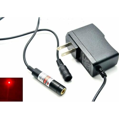 Dot Red Laser Lights 650nm 20mw Laser Diode Module w 5V Adapter 12x55mm