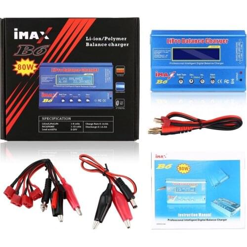 High Quality iMAX B6 Lipo NiMh Li-ion Ni-Cd RC Battery Balance Digital Charger Discharger 80W