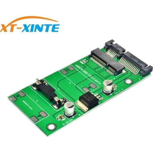 XT-XINTE High Quality Mini PCI-E mSATA SSD To 2.5 Inch SATA 3.0 22PIN 7+15Pin Adapter Converter Card Module Board