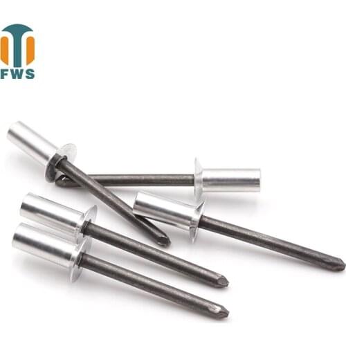 100PCS M3.2*(6-18) mm Aluminum steel countersunk head closed type Mandrel Blind Rivet Nail Pop Rivets for Furniture Car Aircraft