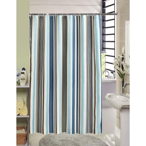 Shower Curtain Romantic Stripes Pattern Hotel Waterproof Hanging Cloth Printing Curtains for Bathroom 3JL542 Jarlhome