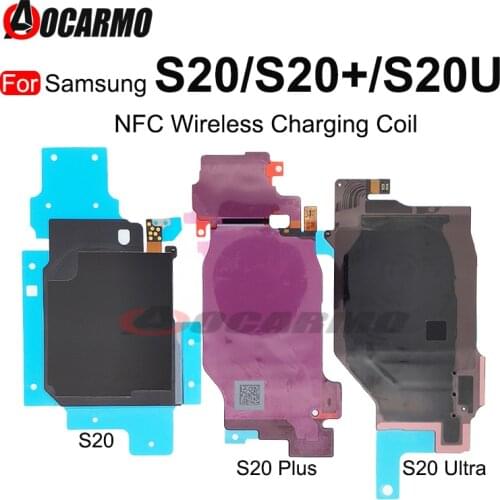 1Pcs For Samsung Galaxy S20 Plus S20+ S20 Ultra S20U Wireless Charging Induction Coil NFC Module Flex Cable Replacement Parts