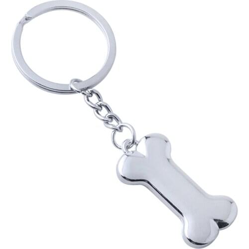 1 female dog bone alloy keychain girl bag keychain pendant jewelry gift dog lover