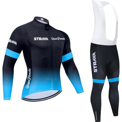2021 Spain Team Long Sleeve STRAVA Cycling Jerseys Ropa Ciclismo Maillot Bicycle Clothing Breathable Bike Cycling Clothes