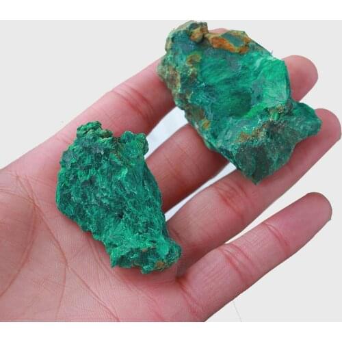 50g Natural Raw Quartz Stone Unpolished Malachite Large Particle Crystal Gravel Random Shape Statuette Garden Decoration