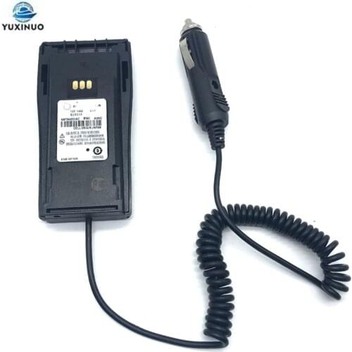 12V Radio Battery Eliminator Car Charger Adaptor For MOTOROLA GP3188 GP3688 CP040 CP140 CP250 EP450 for NNTN4851 1600mah Battery
