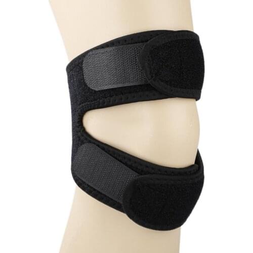 Double Patella Knee Brace Strap Support Pad Sport Injury Arthritis Tendon Tension Fitness Exercise Pressure Safeguard