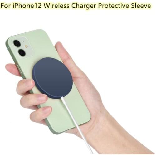 Wireless Charging Case For IPhone 12 Mini Soft Silicone Magnetic Charger Protective Shell For IPhone 12 Pro Max Dropship