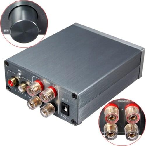 Digital Amplifier Audio Board TPA3116 Power Audio Amp 2.0 Class D Amplifiers Stereo HIFI amplifier Mini Home Aluminum Enclosure
