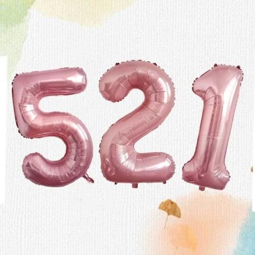 40 inch pearlescent powder digital balloon holiday party decoration scene event anniversary digital aluminum foil balloon