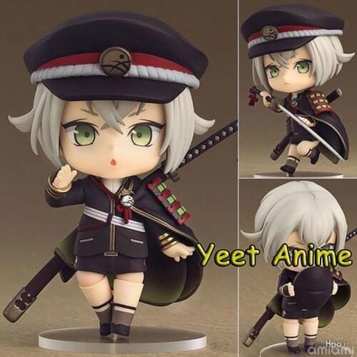Anime Figure Touken Ranbu Online Hotarumaru #608 Cute Toy Can Change Face PVC Model Action Figurals Brinquedos Juguete Doll 10CM