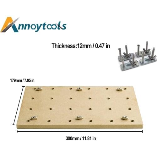 CNC MDF Spoilboard CNC3018 protective wood for CNC Router, CNC engraving machine pad, MDF workbench Accessories